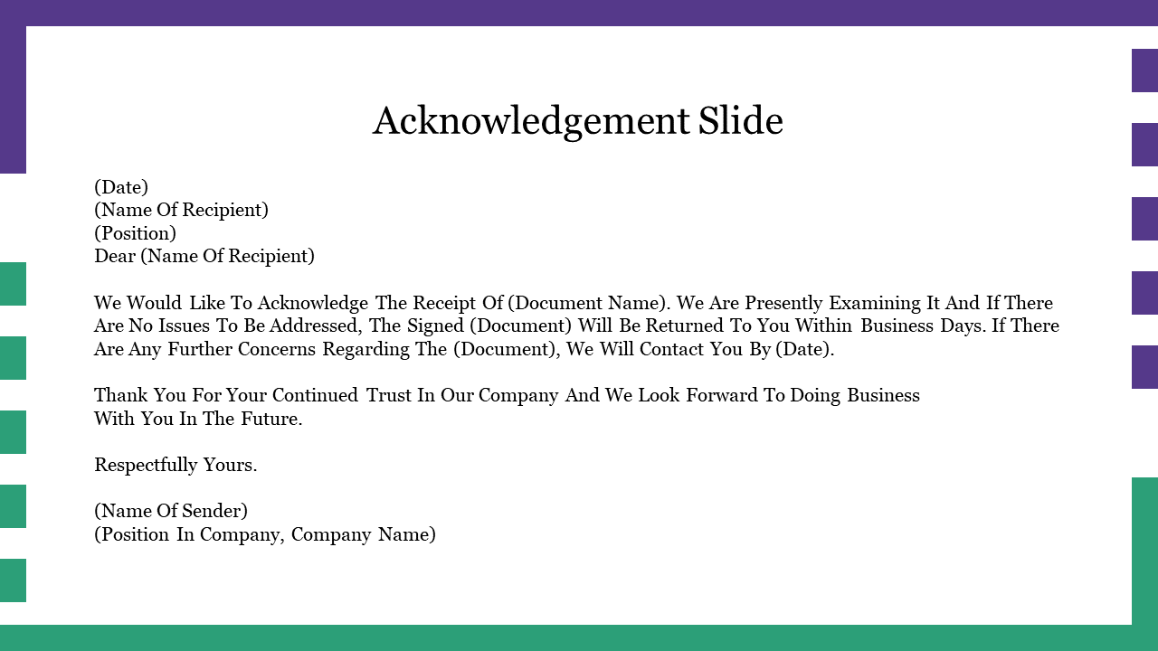  Acknowledgement Google Slides & PPT  Presentation Template